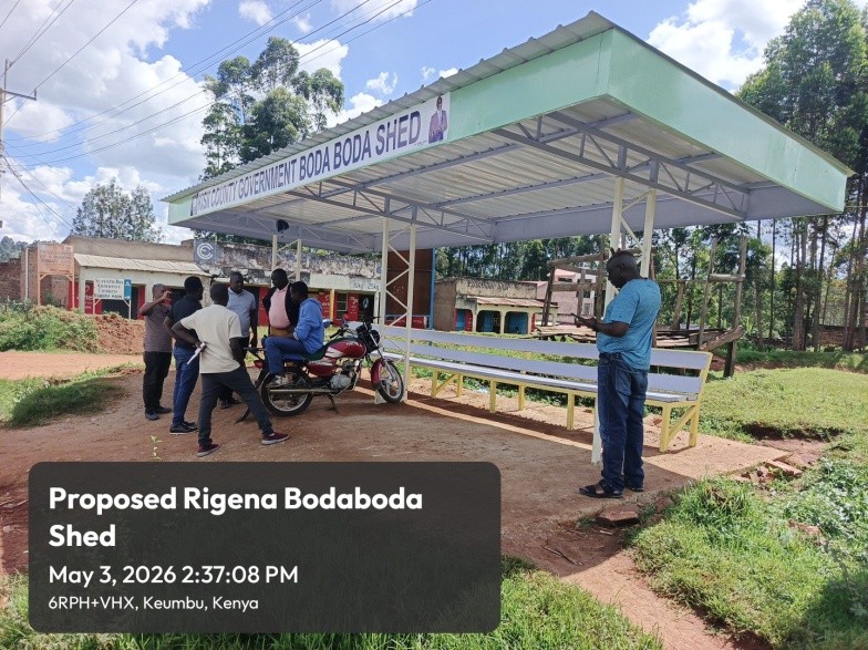 Construction of bodaboda sheds 3